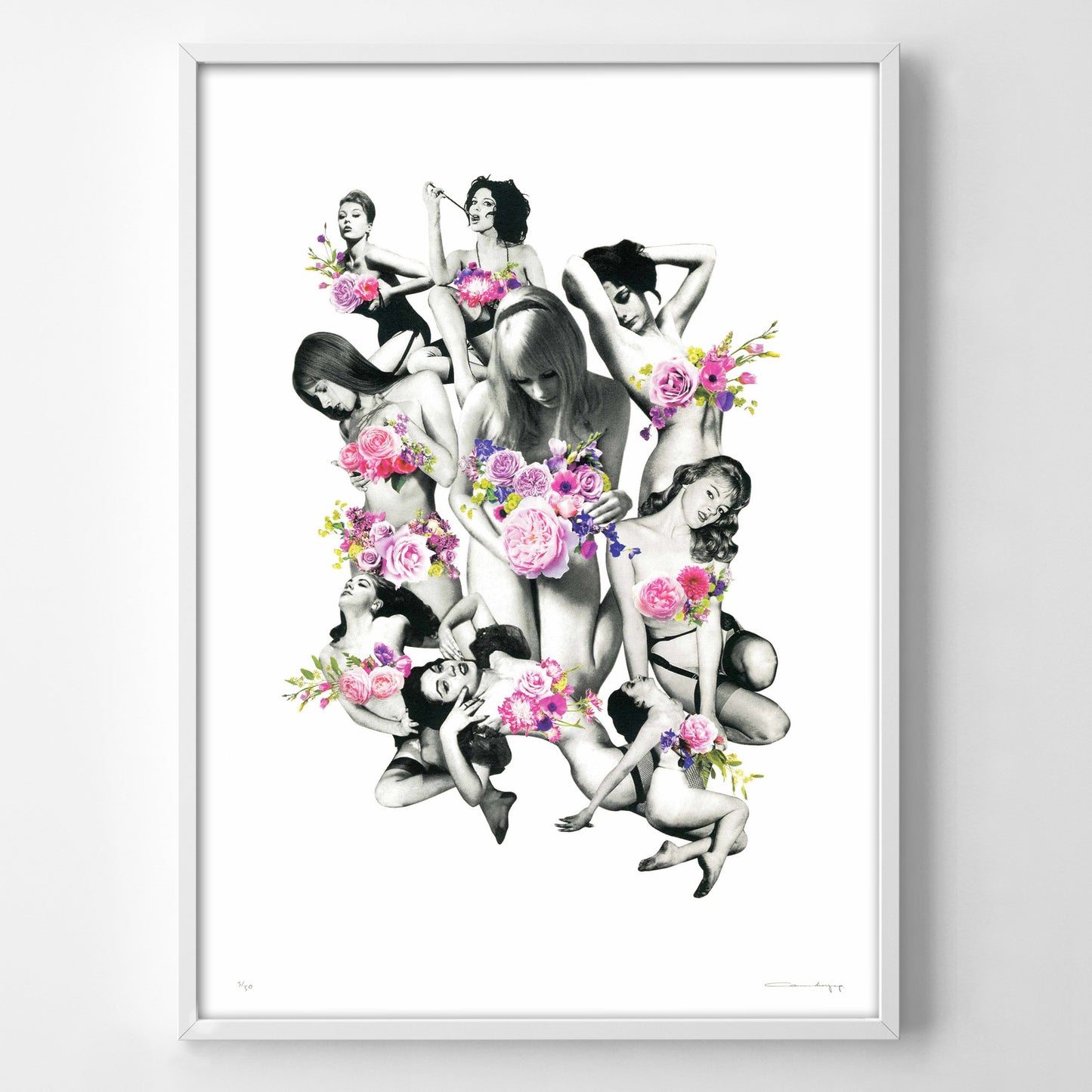 Femme Et Fleurs