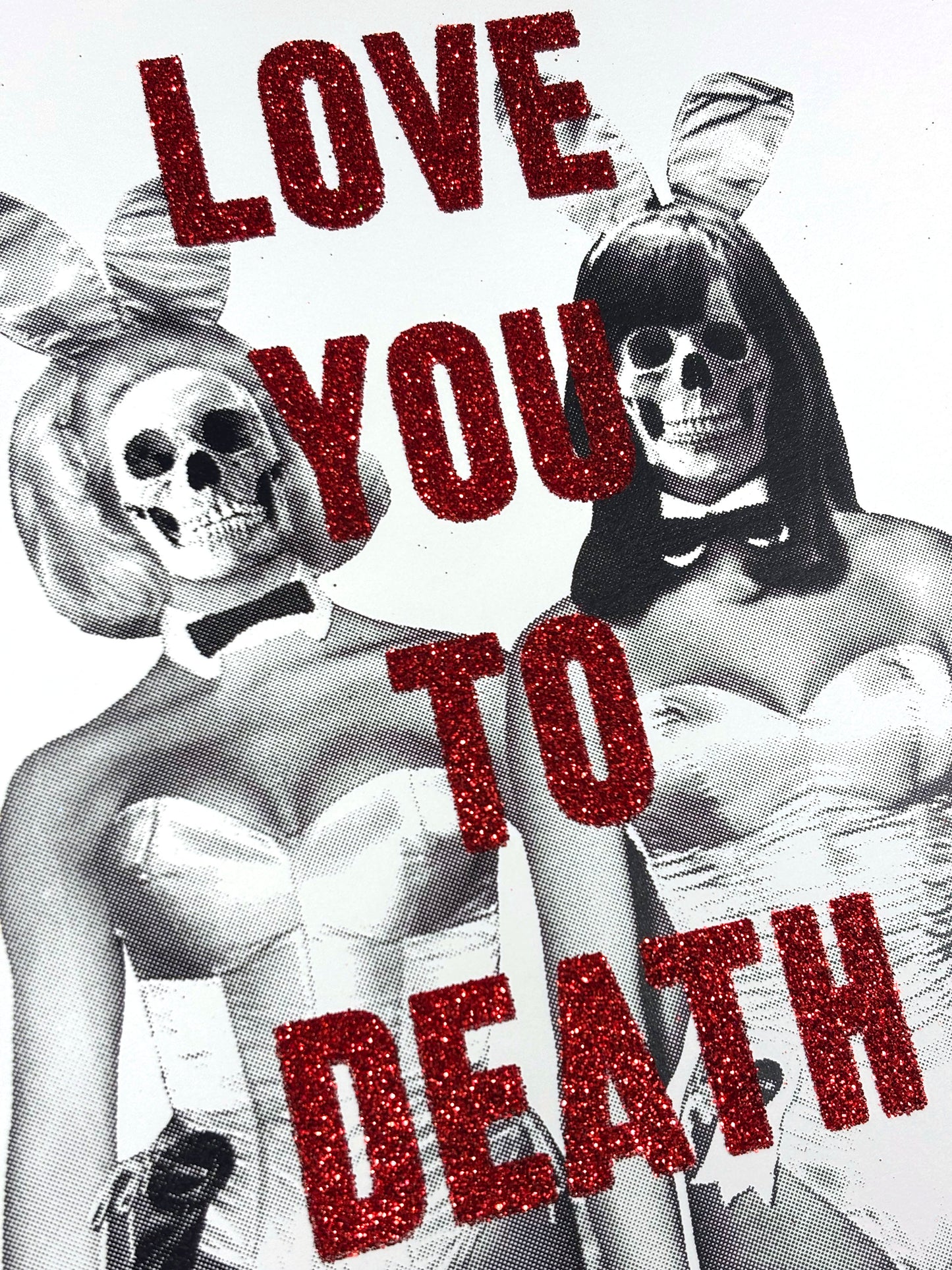 Love You To Death Red Glitter