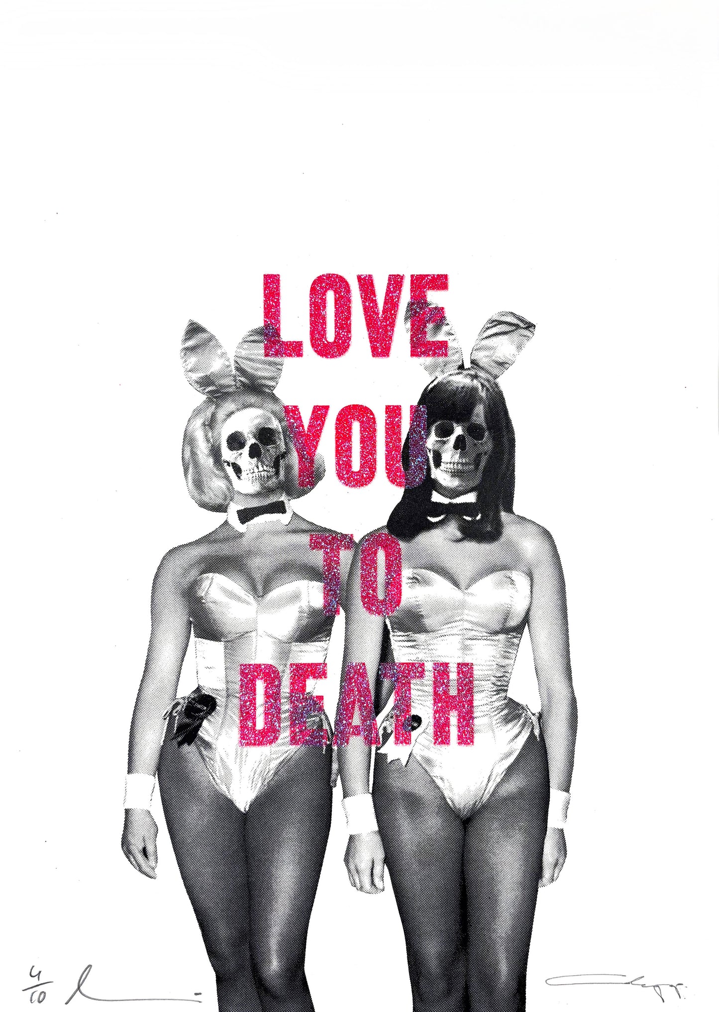 Love You To Death Pink Glitter