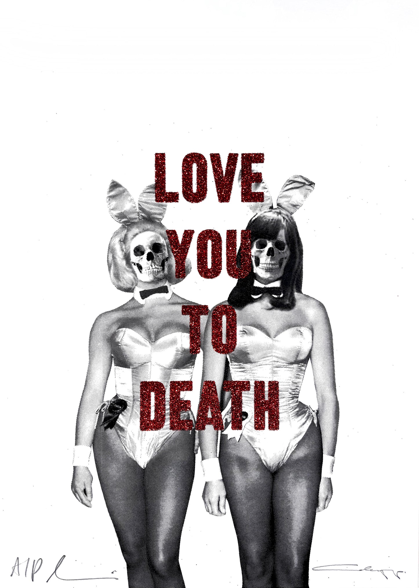 Love You To Death Red Glitter