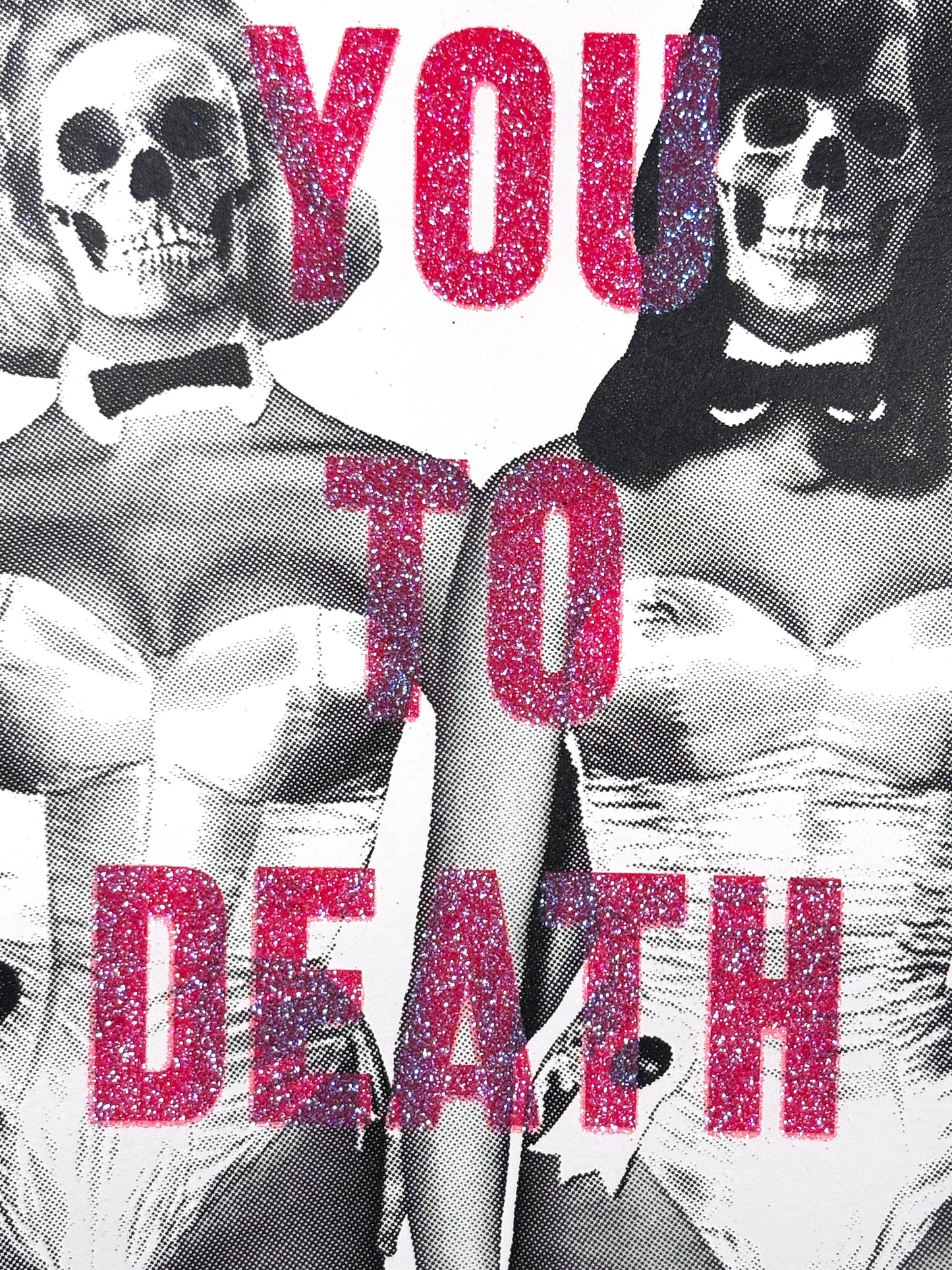 Love You To Death Pink Glitter