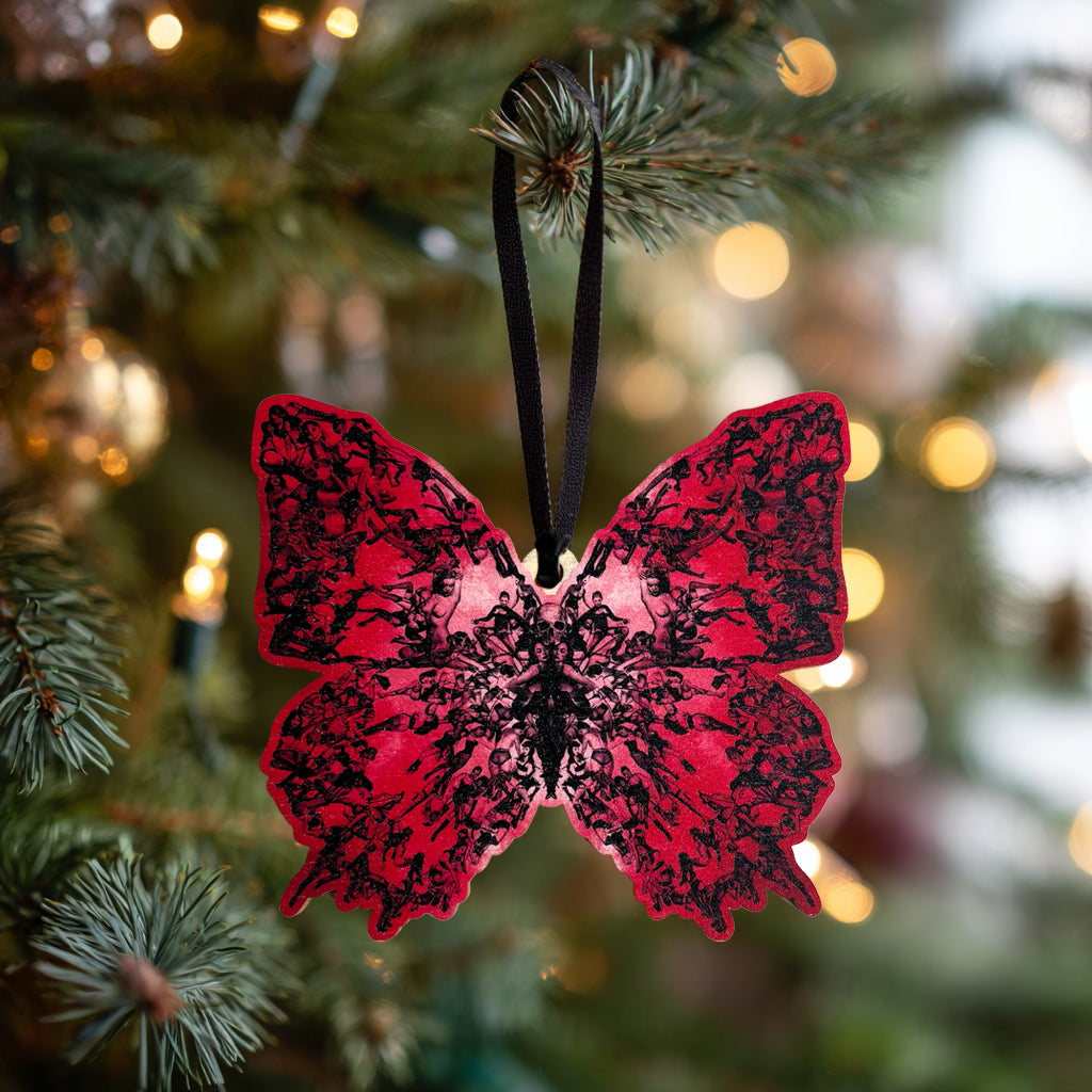 Deliverance Wooden Red Ornament