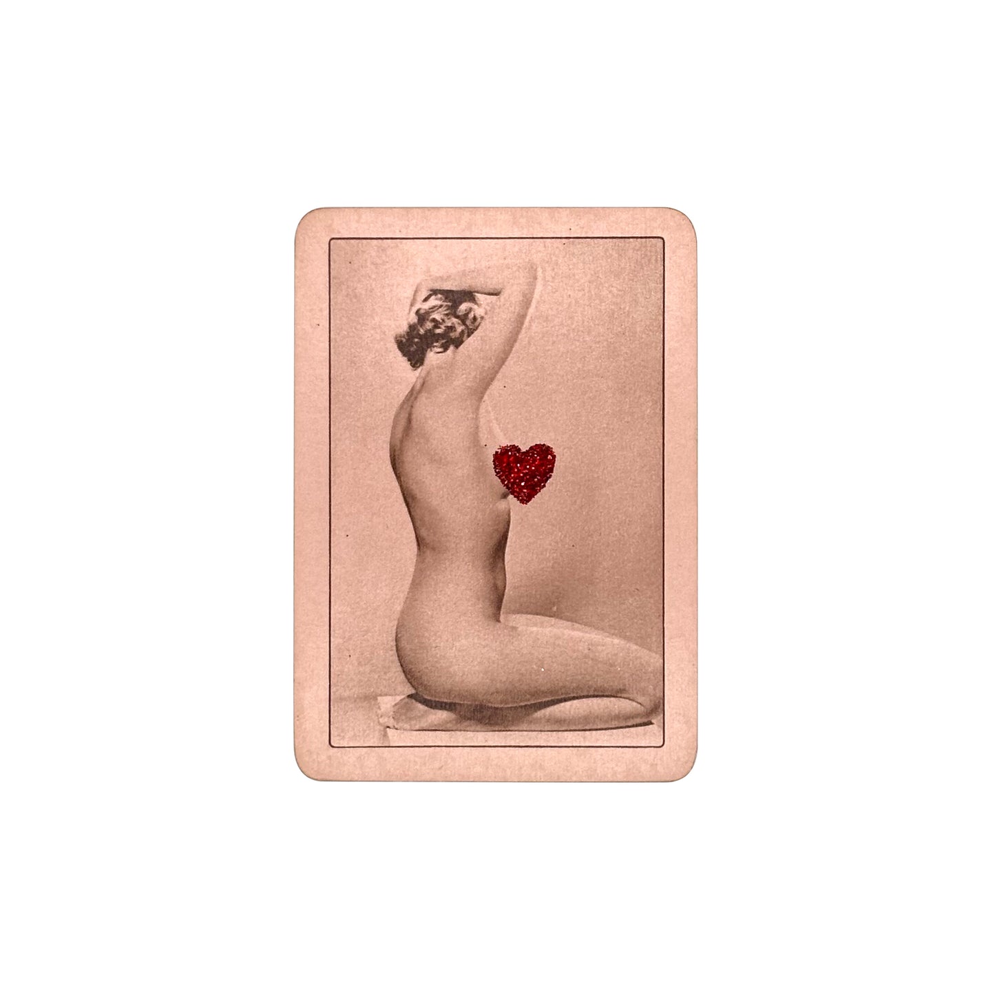 Pink Vintage Playing Card