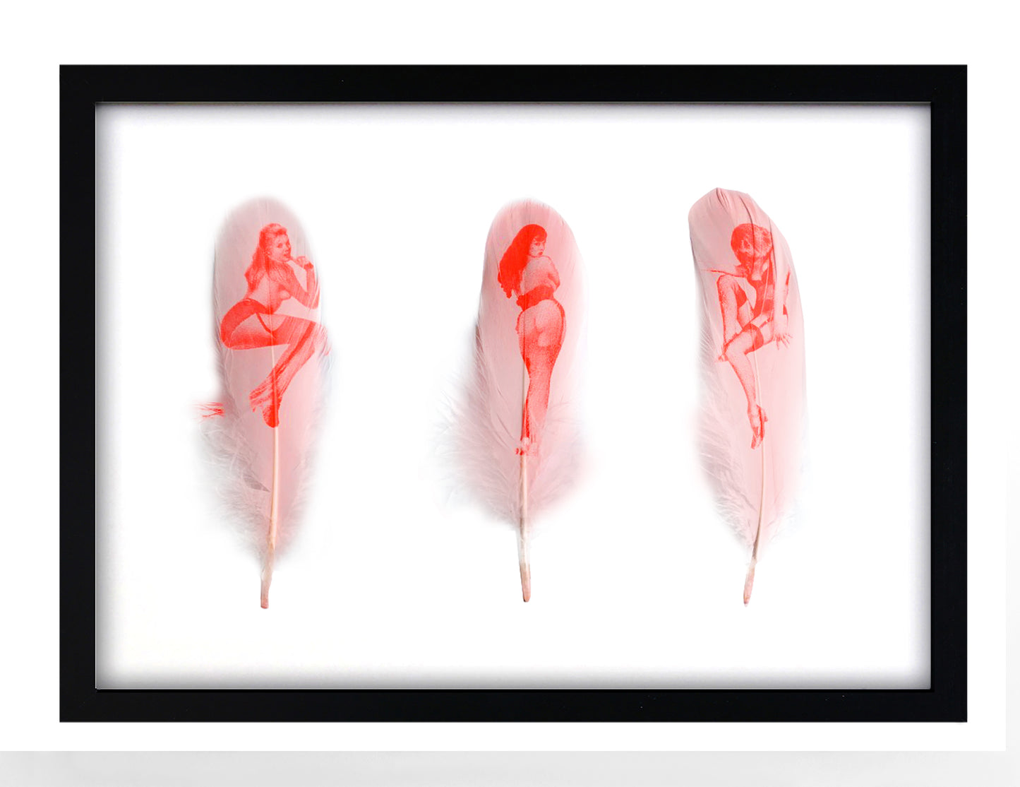 Minxes Fluoro Red & Baby Pink