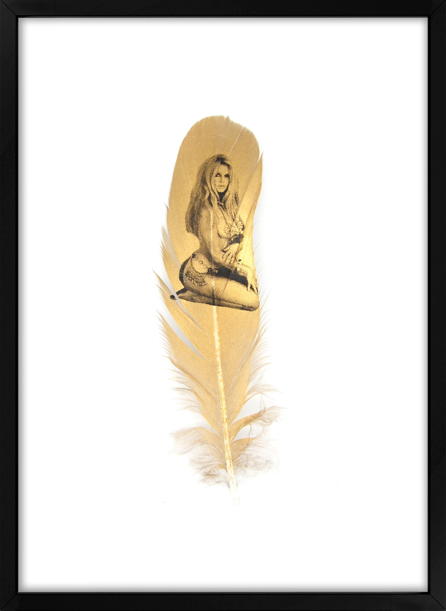 Brigitte Gold Feather