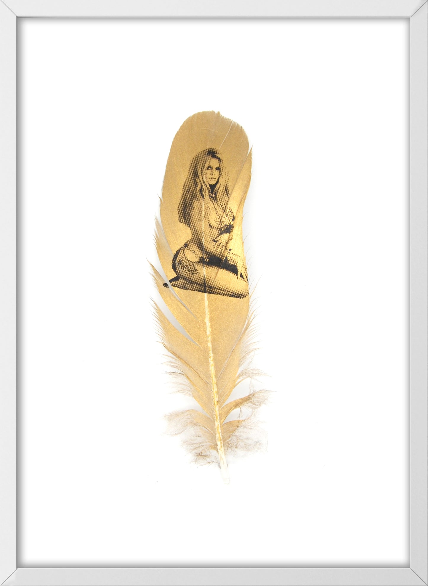 Brigitte Gold Feather