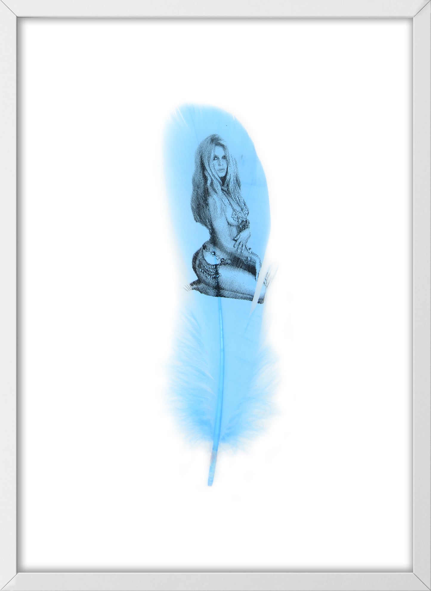 Brigitte Baby Blue Feather