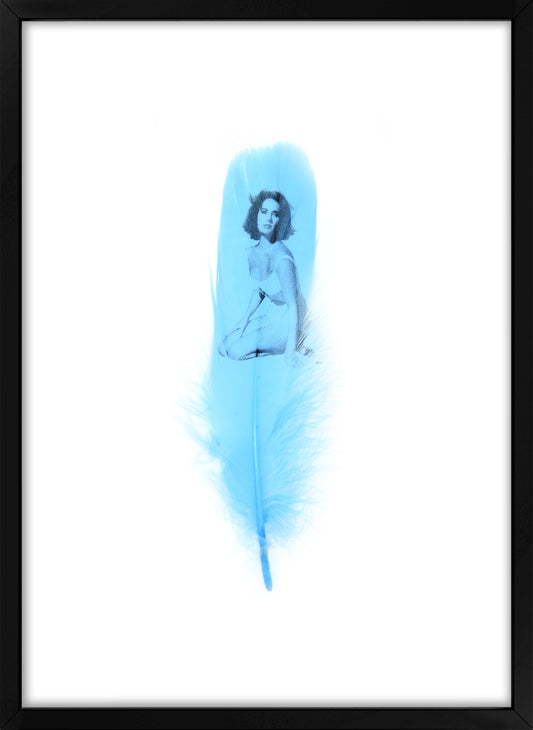 Liz Baby Blue Feather