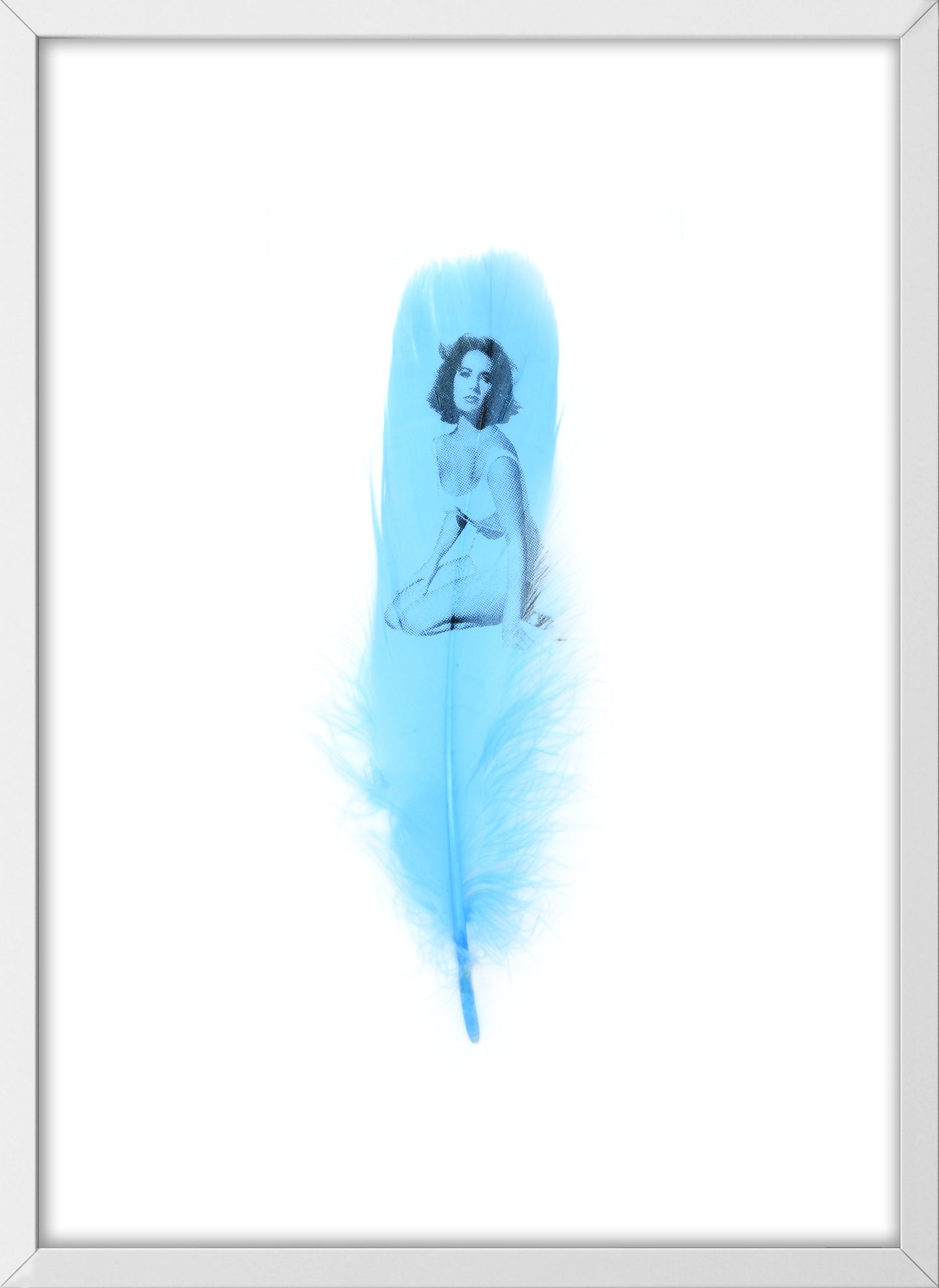 Liz Baby Blue Feather