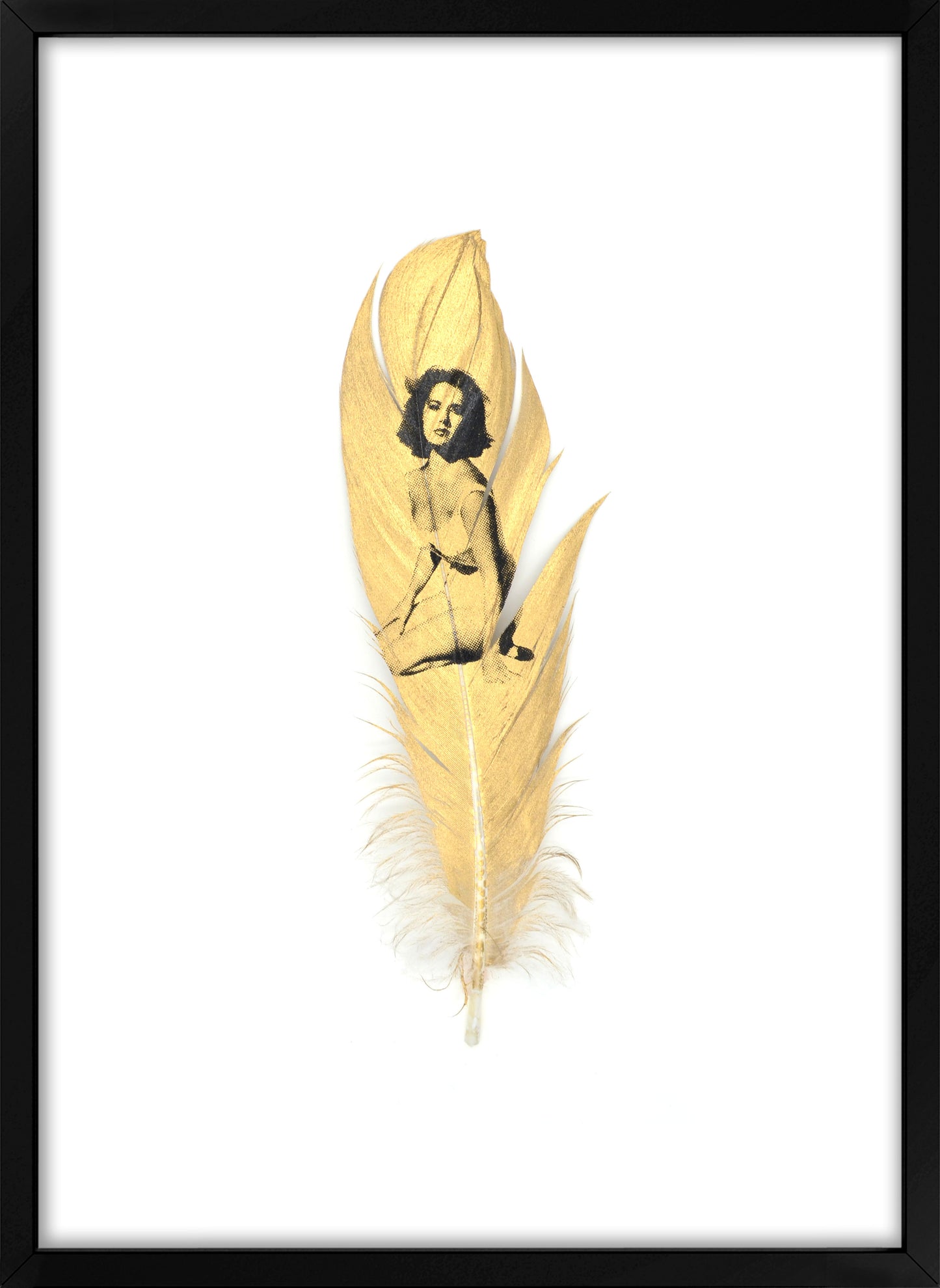 Liz Gold Feather