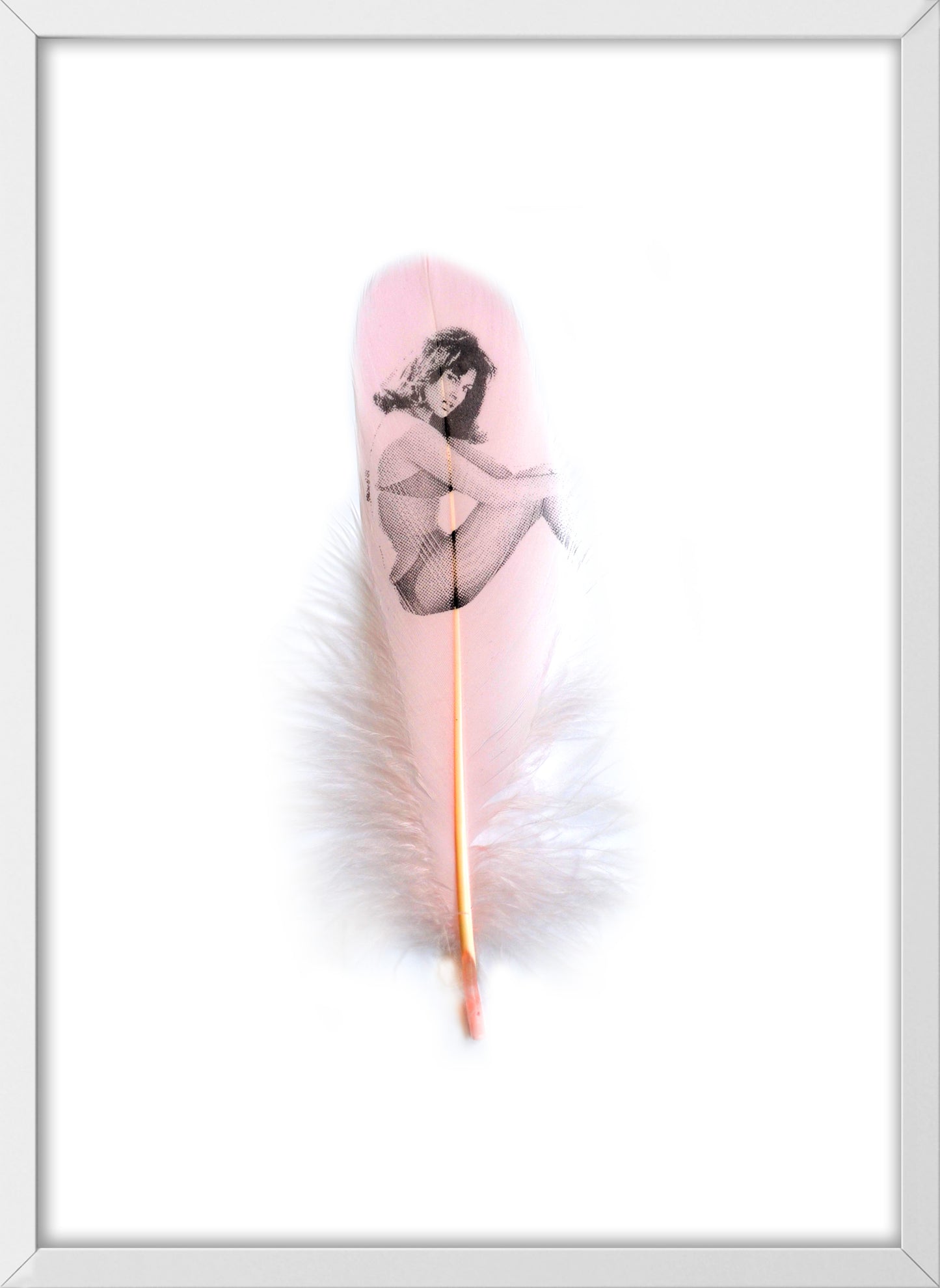 Raquel Baby Pink Feather