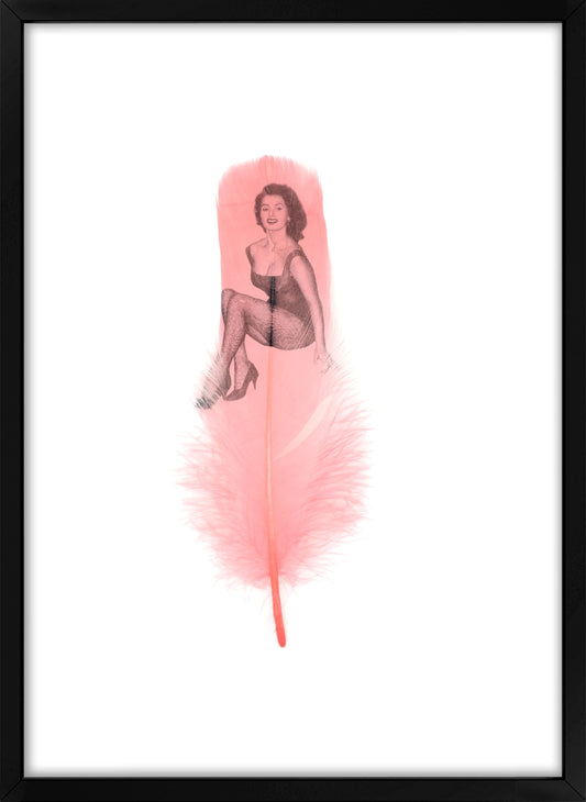 Sophia Dusty Pink Feather