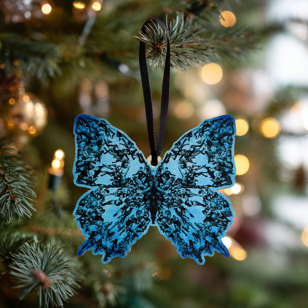 Deliverance Wooden Blue Ornament