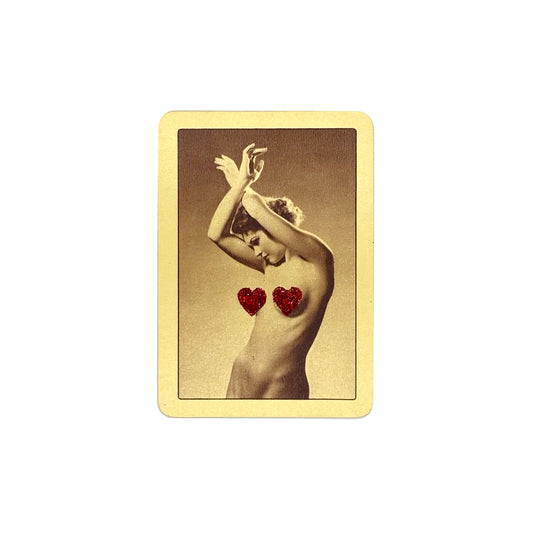 Yellow Vintage Playing Card